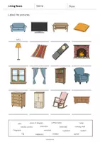 Vorschau - Arbeitsblätter - Living Room: Vocabulary Worksheet 1 (Englisch) - Seite 3