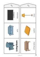 Vorschau - Mal- und Bastelvorlagen - Living Room: Accordion Fold (Englisch) - Seite 3