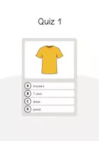 Vorschau - Spiele - Clothes / Kleidung: Vocabulary Quiz (Spiel für den Englischunterricht) - Seite 3
