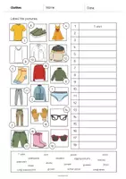 Vorschau - Arbeitsblätter - Clothes / Kleidung: Vocabulary Worksheet 2 (Arbeitsblatt für den Englischunterricht) - Seite 3