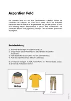 Vorschau - Mal- und Bastelvorlagen - Clothes / Kleidung: Accordion Fold (Leporello für den Englischunterricht) - Seite 1