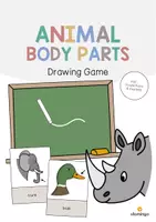 Vorschau - Spiele - Animal Body Parts: Drawing Game (Englisch) - Deckblatt