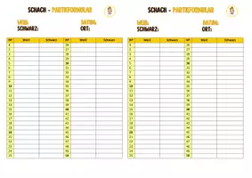 Vorschau - Klassenarbeiten - Schach - Partieformular - Seite 1