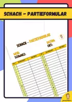 Vorschau - Klassenarbeiten - Schach - Partieformular - Deckblatt