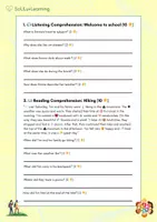 Vorschau - Klassenarbeiten - English exam - Listening, Reading, Grammar (6th grade HS) - Seite 1