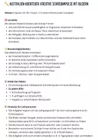 Vorschau - Stundenentwürfe - Australia - Creative Writing Tasks - Seite 1