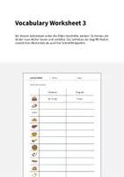 Vorschau - Arbeitsblätter - Lunch & Dinner: Vocabulary Worksheet 3 (Englisch) - Seite 1