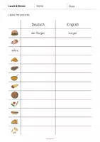 Vorschau - Arbeitsblätter - Lunch & Dinner: Vocabulary Worksheet 3 (Englisch) - Seite 2