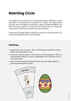 Vorschau - Stationenlernen - Easter: Matching Circle (Englisch) - Seite 1
