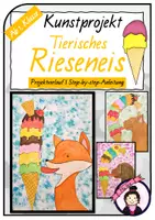 Vorschau - Stundenentwürfe - Kunst im SOMMER: Tierisches Rieseneis - Deckblatt