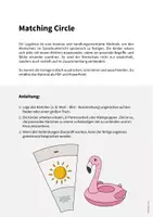 Vorschau - Stationenlernen - Summer: Matching Circle (Englisch) - Seite 1