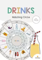 Vorschau - Stationenlernen - Drinks: Matching Circle (Englisch) - Deckblatt
