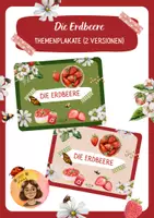 Vorschau - Poster - Die Erdbeere - Themenplakate in 2 Versionen - Deckblatt