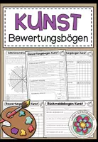 Vorschau - Arbeitsblätter - KUNST - Bewertungs- und Reflexionsbögen (auch zum Selbstbearbeiten) - Deckblatt