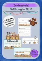 Vorschau - Arbeitsblätter - Zahlenstrahl (ZR 10): Alles für die Einführung - inkl. digitalem Tafelbild - Deckblatt