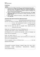 Vorschau - Arbeitsblätter - Arbeitsblatt: Versuch zur Leitfähigkeit (bearbeitbar) - Deckblatt