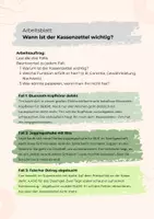Vorschau - Arbeitsblätter - Die Bedeutung des Kassenzettels - Seite 3
