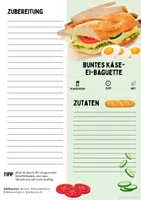 Vorschau - Unterrichtsreihen - Rezept: Käse-Ei-Baguette | Vegetarisch | Hauswirtschaft & Ernährung | Klasse 5–9 - Seite 2