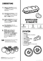 Vorschau - Unterrichtsreihen - Rezept: Käse-Ei-Baguette | Vegetarisch | Hauswirtschaft & Ernährung | Klasse 5–9 - Seite 3