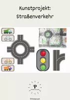 Vorschau - Arbeitsblätter - Kunstprojekt: Ich bewege mich im Straßenverkehr - Deckblatt