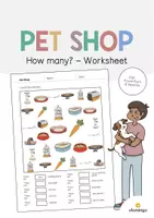 Vorschau - Arbeitsblätter - Pet Shop: How many? – Worksheet (Englisch) - Deckblatt
