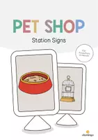 Vorschau - Stationenlernen - Pet Shop: Station Signs (Englisch) - Deckblatt