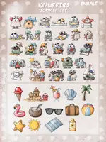 Vorschau - selbst erstellte Cliparts/Grafiken - Knuffies „Sommer Set“ Cliparts - Seite 1