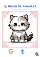 Vista previa - Manualidades / Dibujos para colorear - Tienda de Letras-Animales - página 2