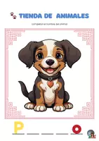 Vista previa - Manualidades / Dibujos para colorear - Tienda de Letras-Animales - página 3