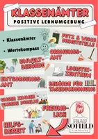 Vorschau - Poster - Klassenämter, Wertekompass, Klassenregeln - Deckblatt