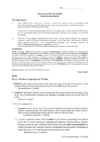 Vorschau - Klassenarbeiten - Klausur USA inkl. Hörverstehen - Artikel (Februar 2024) - Deckblatt