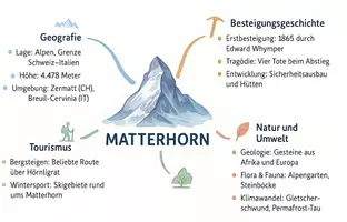 Vorschau - Arbeitsblätter - Lernposter + Arbeitsblätter zum Thema "Matterhorn" + Lösung & MP3 + Mindmap + Infografik - Seite 3