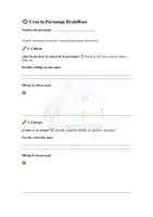 Vista previa - Hojas de trabajo - Crea tu propio personaje Brain Root - página 1