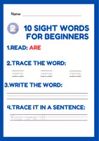 Vorschau - Arbeitsblätter - 10 sight words for beginners - Seite 2