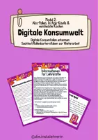 Vorschau - Arbeitsblätter - Digitale Konsumwelt: Abo-Fallen, In-App-Käufe & versteckte Kosten - Deckblatt