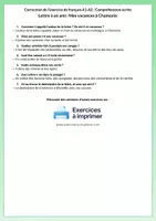 Aperçu - Feuilles d'exercices - Français A1-A2 - Lettre à un ami (Chamonix, marques) - Page 2