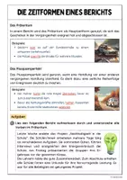 Vorschau - Arbeitsblätter - Die Zeitformen eines Berichts - Seite 1