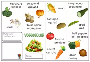 Vorschau - Arbeitsblätter - Englisch wachsendes Materialpaket zum Thema fruit and vegetables #Silvesterknaller25 #rabattraketenzusalevester25 - Seite 3