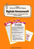 Vorschau - Stundenentwürfe - Digitale Konsumwelt: Wie viel gebe ich preis – und wem gehört meine Kaufentscheidung? - Deckblatt