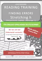 Vorschau - Fördermaterial/Inklusion - DaF / DaZ Englisch: Schwarze Witwe Spezial: Fehlerteufel Lesekarten Dehnungs-h - Deckblatt
