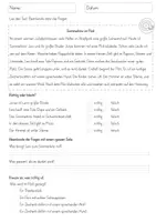 Vorschau - Arbeitsblätter - Leseverstehen Sommer Lesetexte mit Fragen - Seite 2