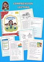 Vista previa - Hojas de trabajo - Comprensión lectora - primer grado - Portada