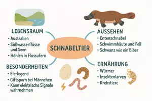 Vorschau - Arbeitsblätter - Lernposter + Arbeitsblätter zum Thema "Schnabeltier" + Lösung & MP3 + Mindmap + Infografik - Seite 3