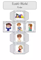 Vorschau - Stationenlernen - Erzähl - Würfel/ Geschichtenwürfel / Cube for a story (Verben) - Seite 3
