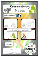 Vorschau - Spiele - Orientierungsübung- Raumlage - Nachlegen Märchen - Deckblatt
