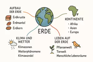 Vorschau - Arbeitsblätter - Arbeitsblätter "Erde" + Lösung & MP3 + Mindmap + Infografik - Seite 2