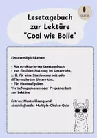 Vorschau - Unterrichtsreihen - Lesetagebuch zu "Cool wie Bolle" (Welttag des Buches) mit Kapitelzusammenfassung und Musterlösung - Deckblatt