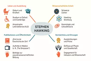 Vorschau - Arbeitsblätter - Lernposter + Arbeitsblätter zum Thema "Stephen Hawking" + Lösung & MP3 + Mindmap + Infografik - Seite 3