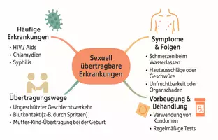 Vorschau - Arbeitsblätter - Lernposter + Arbeitsblatt "Sexuell übertragbare Erkrankungen" + interaktive Lösung & MP3 + Mindmap + Infografik - Seite 2