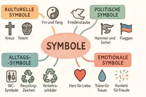 Vorschau - Arbeitsblätter - Lernposter + Arbeitsblätter zum Thema "Symbole" + Lösung & MP3 + Mindmap + Infografik - Seite 3